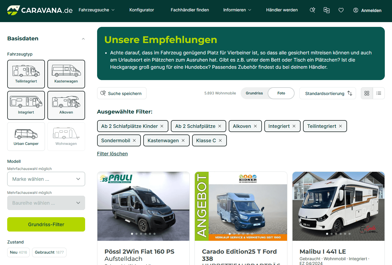 Lifestyle-Suche Ergebnisse